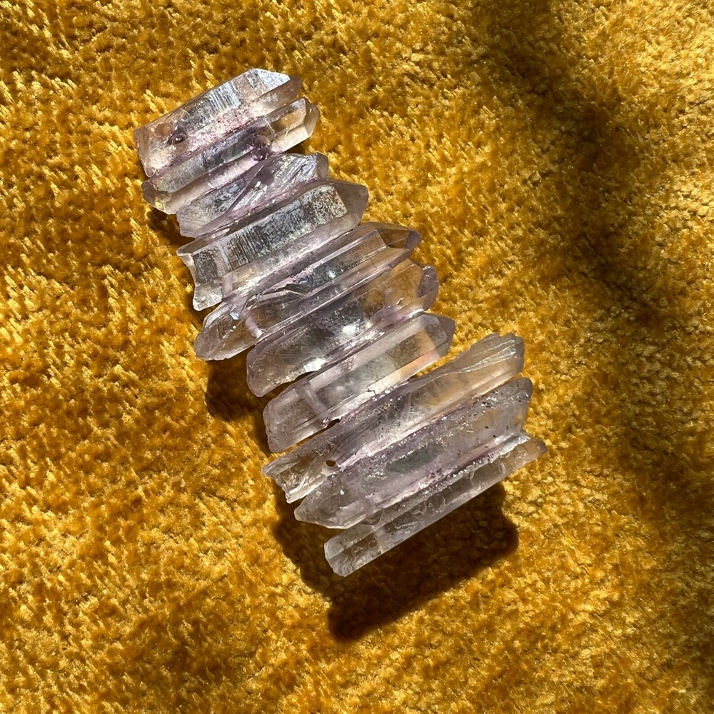 Purple/Pink Quartz Hair Clip